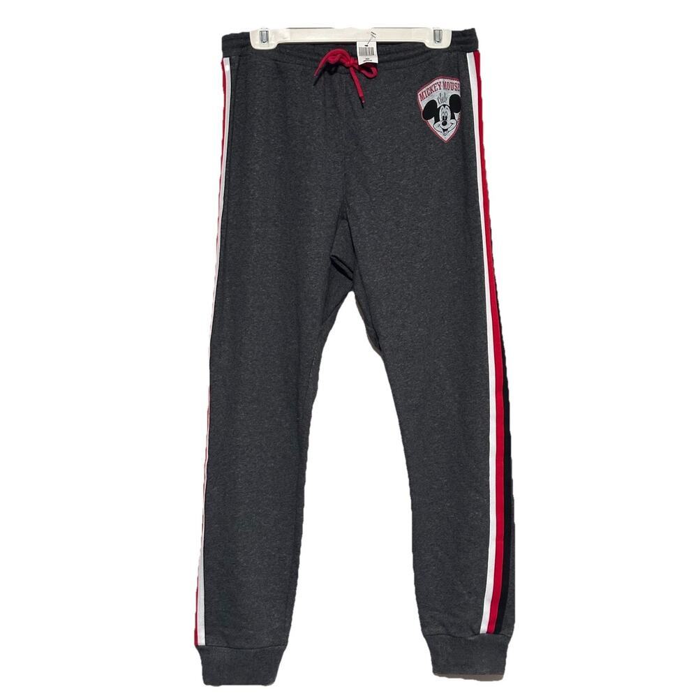 VTG Disney Parks Mickey Mouse Embroidered Jogger Sweatpants - Adult Size Med NWT
